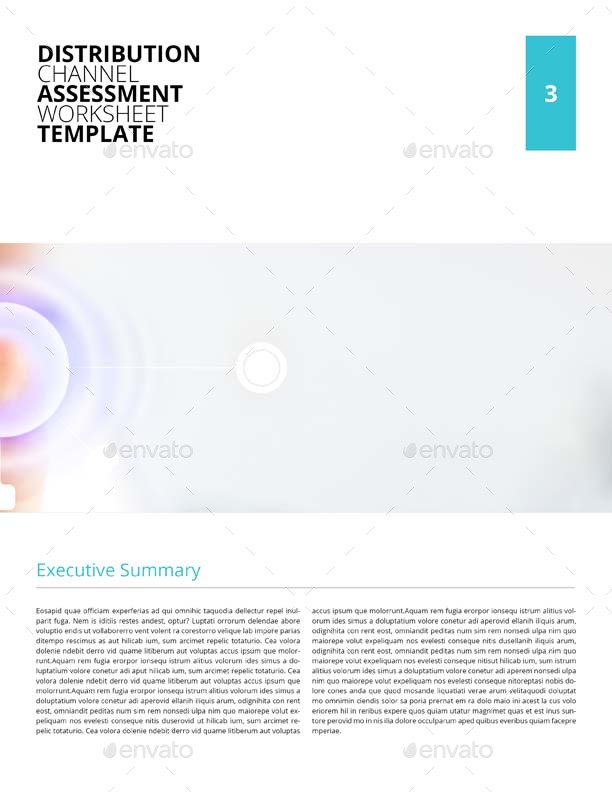 Distribution Channel Assessment Worksheet USL by Keboto GraphicRiver